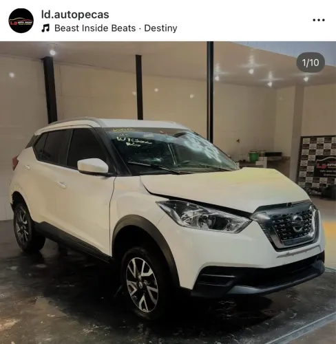 SUCATA NISSAN KICKS 1.6 AUTOMÁTICO 2018 PEÇAS E ACESSÓRIOS 