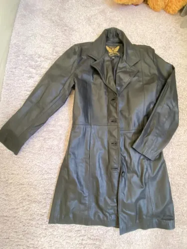 Casaco de couro legítimo