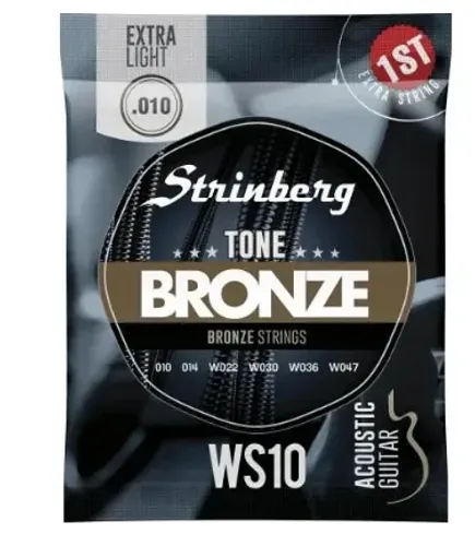 Encordoamento Strinberg Violão Aço Tensão Ultra Leve Ws10