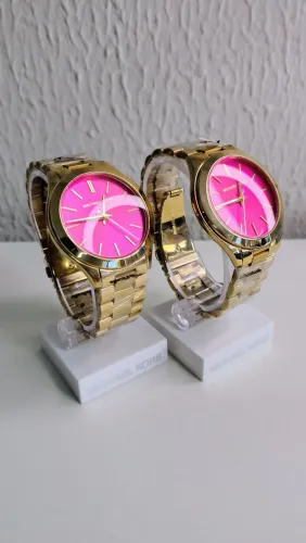 Relógio Feminino Runway Michael Kors Pink