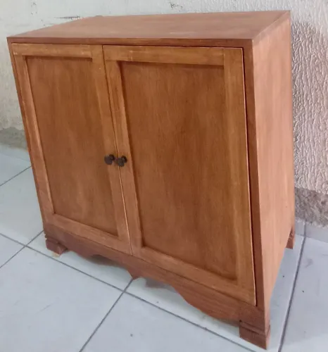 Armário de madeira com 2 portas
