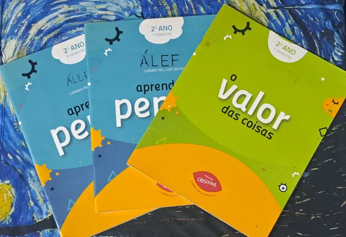 Livros Didáticos 2º ano programa crescemos editora Santillana. O valor das coisas kit 