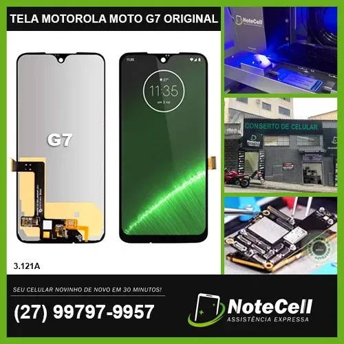 Tela Display Para Moto G7 Original 3.121A - Instalação Expressa Em 30 Minutos !!!