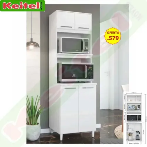 Kit Forno e Micro Bianca Branco