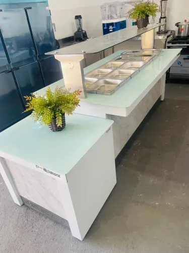 MB conjunto de buffet térmico c/ módulo p/ balança e Cubas