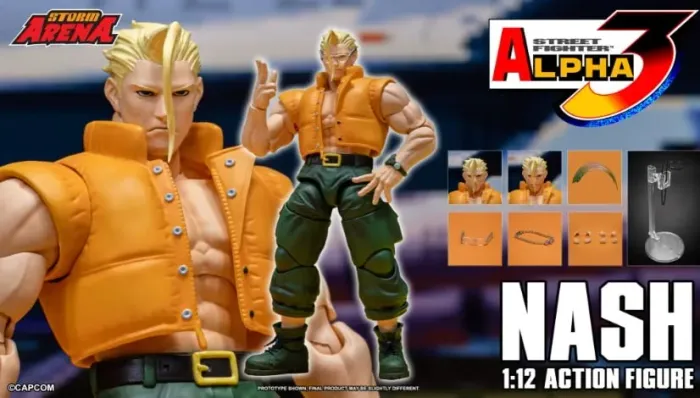 (Pré-Venda) Storm Collectibles Street Fighter Alpha 3 Storm Arena Nash 1/12 Scale Figure