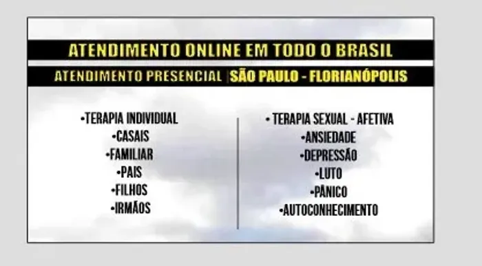 Terapia Individual, Familiar ou casais - 1a sessao gratuita