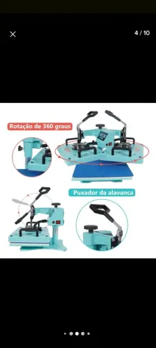 Máquina de estampar camisa, caneca, boné 