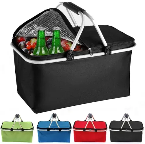 Bolsa Térmica para Família Cesta Piquenique Praia Camping 30L Feito de tecido z1267