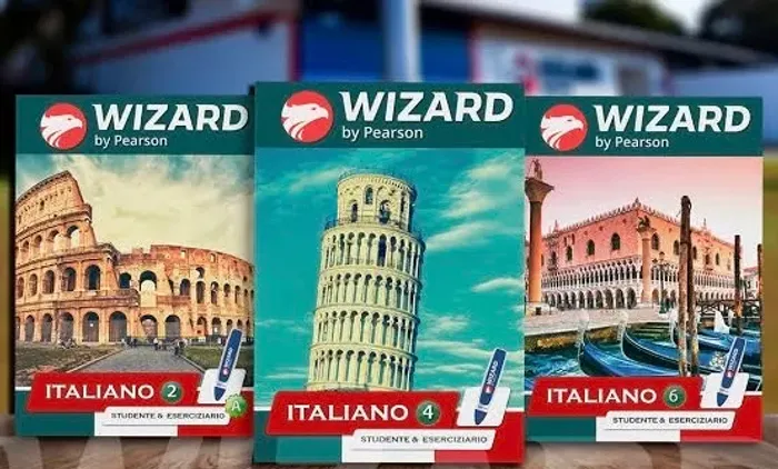 Livros Wizard Italiano - Níveis 2, 4 e 6