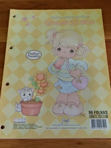 Bloco de Folhas de Fichário Precious Moments - Anos 2000