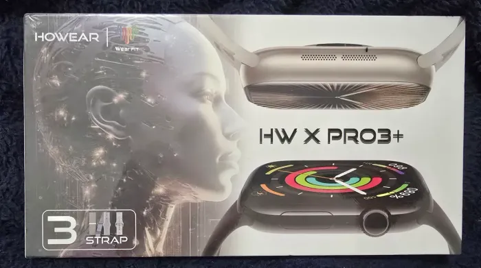  Smartwatch HW X PRO3+ com 3 pulseiras