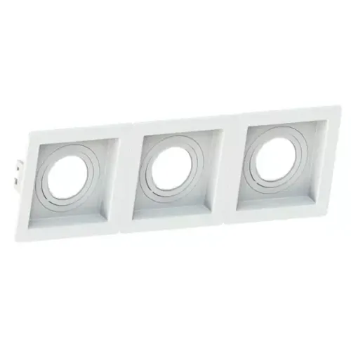 Spot de Embutir Recuado Retangular Triplo