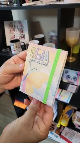 Mini Porta Post-It com elástico