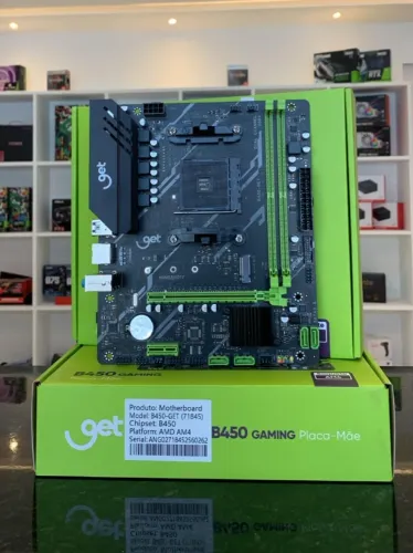 Placa Mãe B450 AMD, Nova.