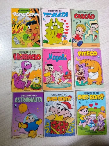 Lote com 26 Gibizinhos dos personagens da Turma da Mônica, - venda avulsa