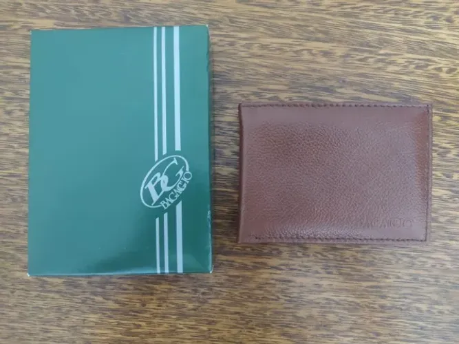 Carteira Marrom-clara De Couro Da Bagaggio