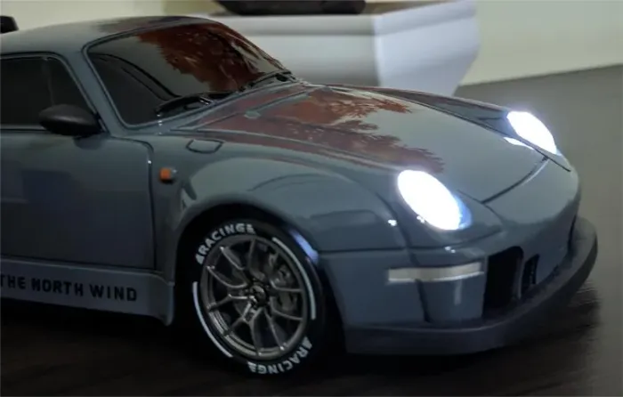  Drift 4×4 Porsche Carrinho Controle Remoto com Pneus Reservas e Acessórios