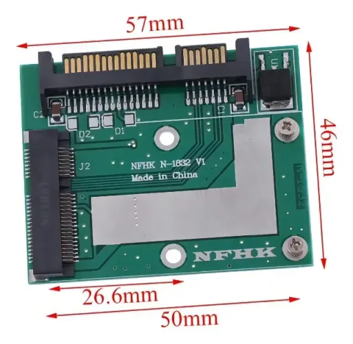 Adaptador Msata Para Sata 3.0 6gbps