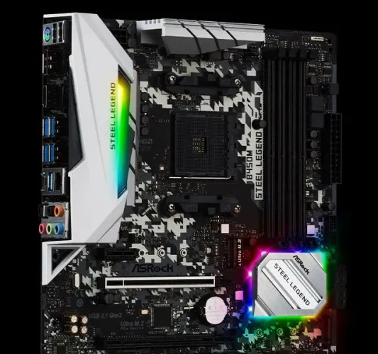 Pla mãe game Steel Legend B450