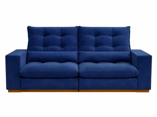 Estofado Retratil Reclinavel Toronto 230 2x90 mais Brc 25cm Molas Pocket e Pillow 25 Velud