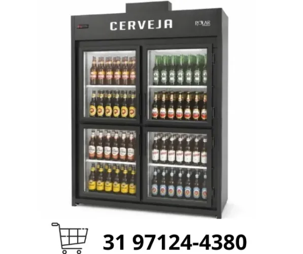 Cervejeira 4 Portas de Vidro Mini Câmara Polar