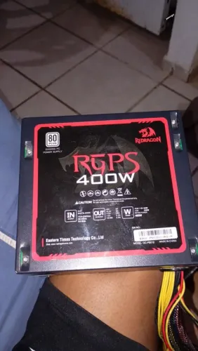 Fonte redragon 400W RGPS, nova pegou, usou, aceito proposta
