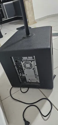 Kit Sub Woofer Ativo + Passivo Datrel Falante 12 600v 300 cada 