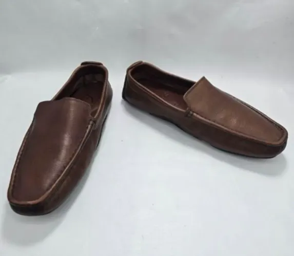 Mocassim fascar masculino couro autêntico 39 marrom 