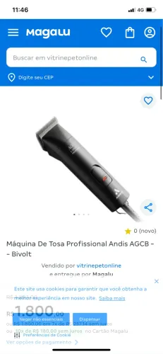 Máquina de tosa andis