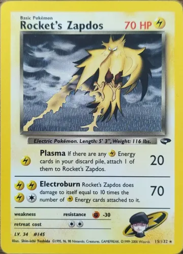 Carta Pokémon Rocket's Zapdos