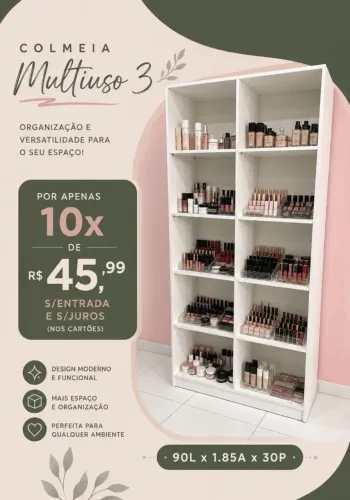 Estante multiuso em mdf
