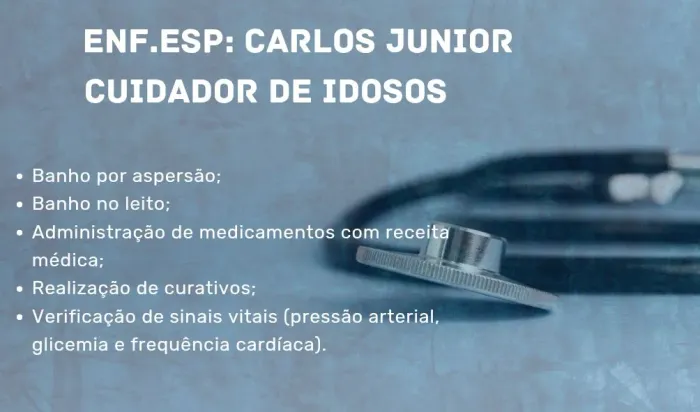 Enfermeiro e cuidador de idosos