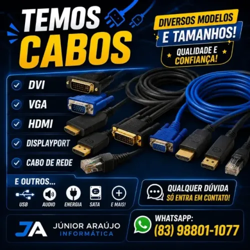 Cabos Empresora USB Novos . cabos de Rede Novos " Todos Com Garantia