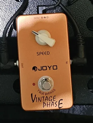 Pedal Phaser Joyo JF-06 Vintage Laranja Para Guitarra Elétrica