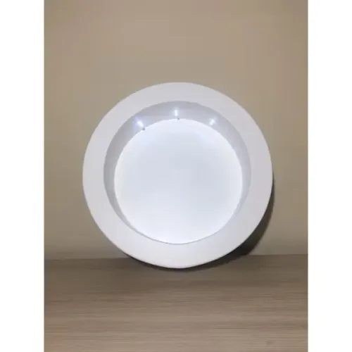2 Nichos redondo mdf pintado com led 37cm
