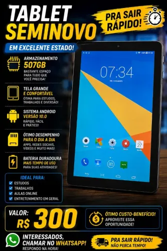 TABLET SEMINOVO