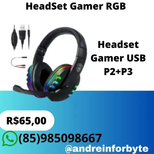 HeadSet Gamer RGB
