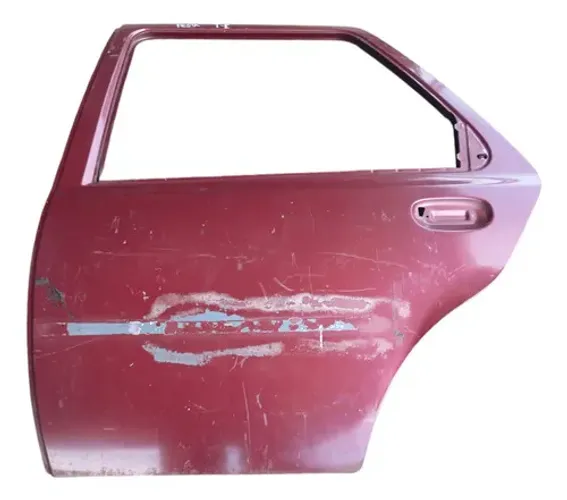 Porta Traseira Esquerda Ford Fiesta 1998 Traseira Esquerdo Vermelho