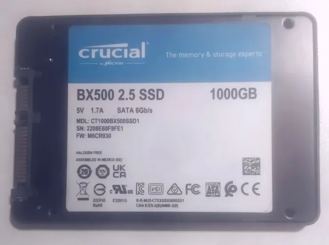 SSD Crucial 1tb