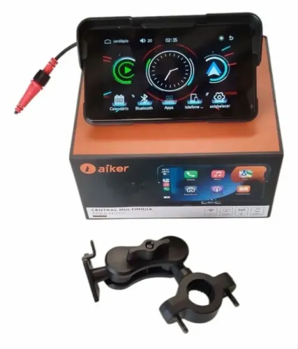 multimídia CarPlay Android Auto para motocicletas