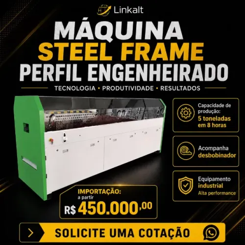 Maquina de steel frame - perfil engenheirado