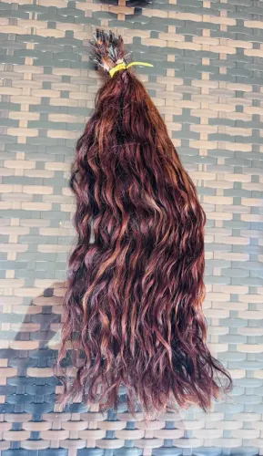 Cabelo Humano Cachos Abertos - Marron Acobreado