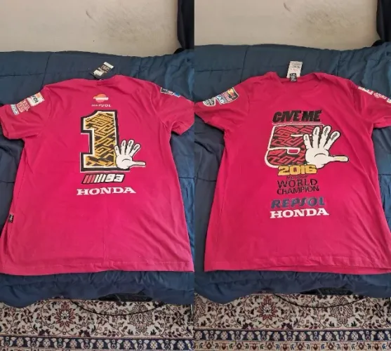 CAMISA MARC MARQUEZ PENTA CAMPEONATO TAM GG COM ETIQUETA