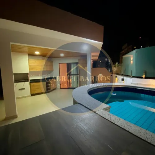Cobertura Duplex com 182m², 3 quartos (2 suítes), 3 Banheiros, Piscina e 2 Vagas. No Jd. A