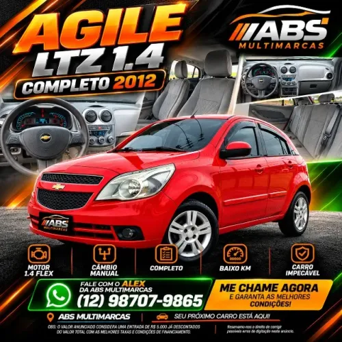 Chevrolet Agile LTZ 1.4 MPFI 8V Flexpower 5P 2012