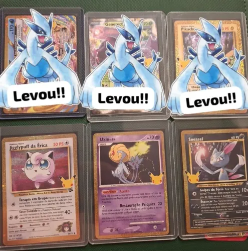 Cartas pokémon celebração clássica 