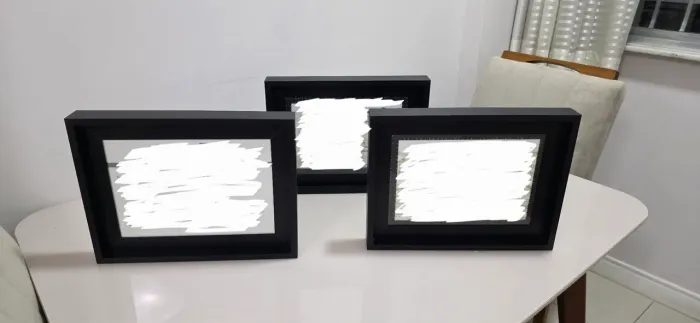 Três quadros molduras tok & stok