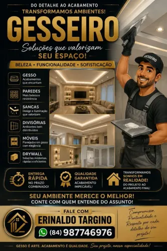 Gesseiro disponível 