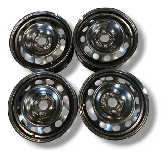 Jogo Roda Ferro R15 Toyota Yaris Etios 2014 2018 2022 2025 Preto